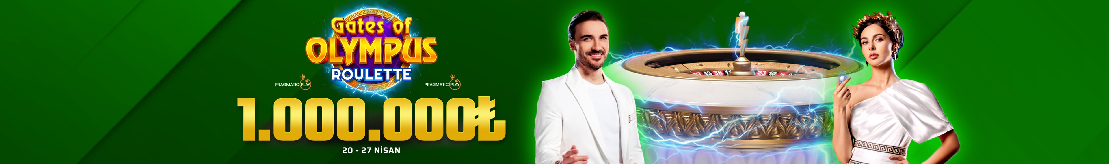 GATES OF OLYMPUS ROULETTE — PRAGMATIC PLAY — 1.000.000₺ ÖDÜL